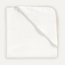 İsme Özel Nakışlı Bej Biyeli %100 Organik Pamuk Bebek Havlu Kundak 80 x 80 cm