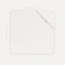 İsme Özel Nakışlı Bej Biyeli %100 Organik Pamuk Bebek Havlu Kundak 80 x 80 cm