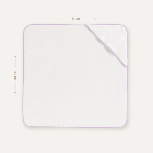 İsme Özel %100 Organik Pamuk Nakışlı Liya Biyeli Bebek Havlu Kundak