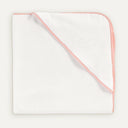 İsme Özel Nakışlı Somon Biyeli %100 Organik Pamuk Bebek Havlu Kundak 80 x 80 cm