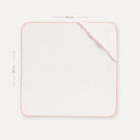 İsme Özel Nakışlı Somon Biyeli %100 Organik Pamuk Bebek Havlu Kundak 80 x 80 cm