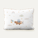 Happy Tony 100% Organic Cotton Filled Piped Baby Cushion