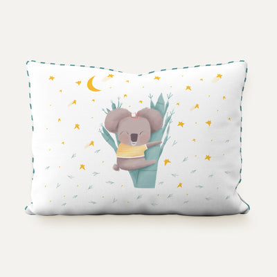 Koko 100% Organic Cotton Filled Baby Cushion with Piped Trim