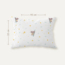 Koko %100 Organik Saten Pamuk Bebek Yastık Kılıfı 35 x 45 cm