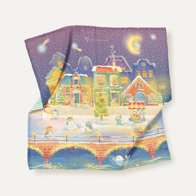 Little Wonderland 100% Organic Cotton Embroidered Double-Sided Blanket 100 x 100 cm