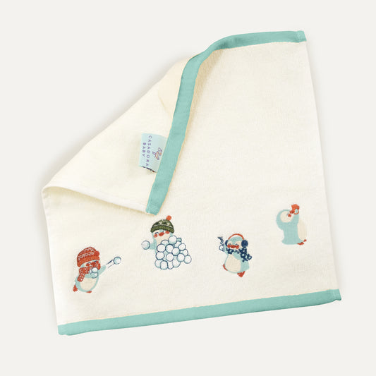 Uni %100 Organik Pamuk İlk Havlum Mint Biyeli 30x30 cm