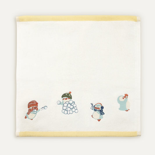 Uni %100 Organik Pamuk İlk Havlum Sarı Biyeli 30x30 cm