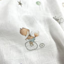 Circus %100 Organik Pamuk Yıkanmış Müslin Örtü 115 x 115 cm