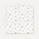 Forest Amigos %100 Organik Pamuk Yıkanmış Müslin Örtü 115 x 115 cm