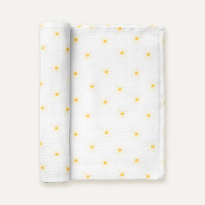 Soleil 100% Organic Cotton Washed Muslin Blanket - 115x115 cm