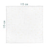 Stars Big &amp; Bold 100% Organic Cotton Washed Muslin Blanket - 115x115 cm