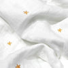 Stars Big &amp; Bold 100% Organic Cotton Washed Muslin Blanket - 115x115 cm