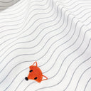 Cool Fox 100% Organic Cotton Embroidered Muslin Set of 2, 90 x 90 cm