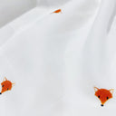 Cool Fox 100% Organic Cotton Embroidered Muslin Set of 2, 90 x 90 cm