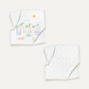 Dino 100% Organic Cotton Muslin 2-Piece Cover Set 90 x 90 cm
