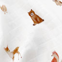 Forest Amigos %100 Organik Pamuk Müslin 2'li Örtü Seti 90 x 90 cm