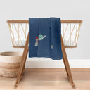 Space Planet %100 Organik Pamuk Müslin 2'li Örtü Seti 90 x 90 cm