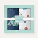 Space Planet %100 Organik Pamuk Müslin 2'li Örtü Seti 90 x 90 cm