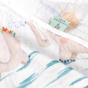 Oli %100 Organik Pamuk Yıkanmış Müslin 3'lü  Örtü Seti 55 x 55 cm