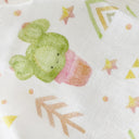 Cactus %100 Organik Pamuk Müslin 3'lü Örtü Seti 70 x 70 cm