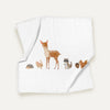 Forest Amigos 100% Organic Cotton Muslin Blanket Set (70x70 cm, 3-Piece)