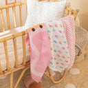 Happy Cars 100% Organic Cotton Muslin 3-Piece Set 70 x 70 cm