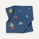 Space Planet %100 Organik Pamuk 3'lü Müslin Örtü Seti 70 x 70 cm