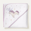Astra 100% Organic Cotton Embroidered Baby Towel Swaddle - 80x80cm