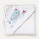 Boubou 100% Organic Cotton Embroidered Baby Towel Swaddle - 80x80cm
