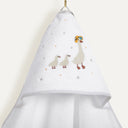 Feather Nakışlı %100 Organik Pamuk Bebek Havlu Kundak 80 x 80 cm