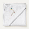 Feather %100 Organik Pamuk Nakışlı Bebek Havlu Kundak