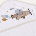 Happy Tony 100% Organic Cotton Embroidered Baby Swaddle Towel - 80x80cm