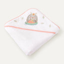 Loulou 100% Organic Cotton Embroidered Baby Swaddle Towel - 80x80cm