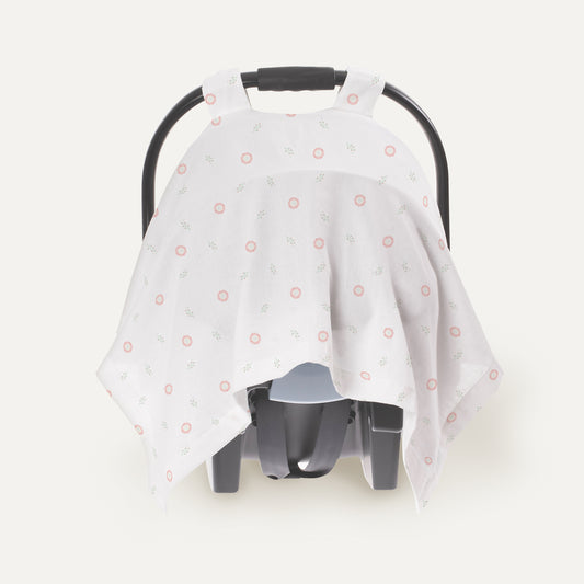 Loulou 100% Cotton Muslin Snap Stroller Cover with UV Protection (UPF 30+)