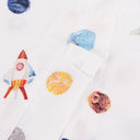 Space Planet UV Korumalı Müslin Çıtçıtlı Puset Örtüsü UPF 30+