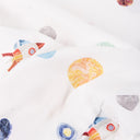 Space Planet UV Korumalı Müslin Çıtçıtlı Puset Örtüsü UPF 30+