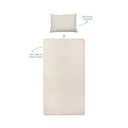 Bej %100 Organik Pamuk Bebek Lastikli Çarşaf Seti 70 x 140 cm