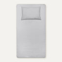 Grey 100% Organic Cotton Baby Fitted Sheet Set 70 x 140 cm