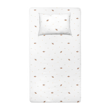 Happy Tony %100 Organik Pamuk Saten Lastikli Çarşaf Seti