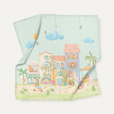 Dolce Villa 100% Organic Cotton Muslin Blanket 100 x 100 cm