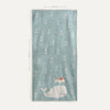 Whale Pattern Embroidered Towel Set - 70x140cm + 80x80cm