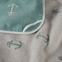 Whale Pattern Embroidered Towel Set - 70x140cm + 80x80cm
