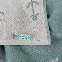 Whale Pattern Embroidered Towel Set - 70x140cm + 80x80cm