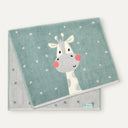 Giraffe Patterned Velour Towel - 50x90cm