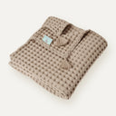 Waffle Beige 100% Organic Cotton Baby Pike 90 x 120 cm