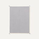 Waffle Gri %100 Organik Pamuk Bebek Pike 90 x 120 cm