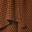 Waffle Tarçın %100 Organik Pamuk Tek Kişilik Pike 160 x 220 cm