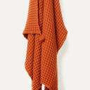 Waffle Turuncu %100 Organik Pamuk Tek Kişilik Pike 160 x 220 cm