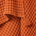 Waffle Turuncu %100 Organik Pamuk Bebek Pike 90 x 120 cm