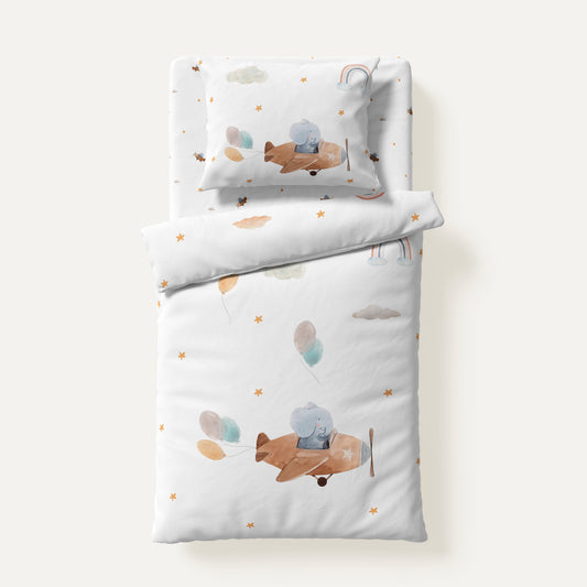 Happy Tony %100 Organik Pamuk Saten Tek Kişilik Çocuk Nevresim Takımı